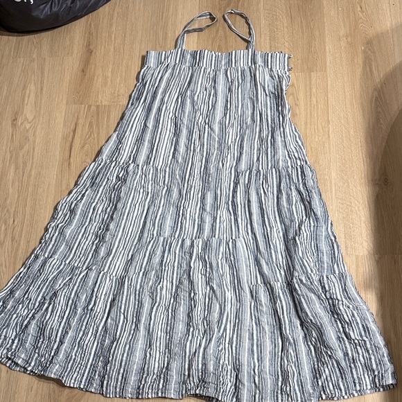 Jenni Kayne Blue and White Striped Maxi Dress - Picture 1 of 6